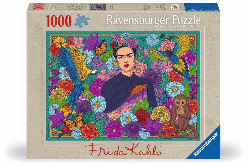 Ravensburger Puzzle 1000 Teile - Frida Kahlos Paradies: Papageien, Affen und Blü... - von Ravensburger