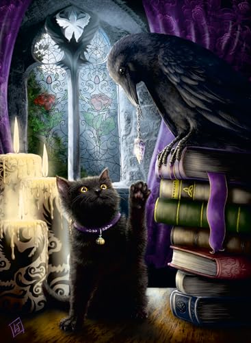 Ravensburger Puzzle 12000314 - Rabe und Katze im Turmzimmer - 500 Teile Puzzle für Erwachsene und Kinder ab 12 Jahren, Tier-Puzzle Ravensburger Puzzle 12000314 - Rabe und Katze im Turmzimmer - 500 Teile Puzzle für Erwachsene und Kinder ab 12 Jahren, Tier-Puzzle von Ravensburger