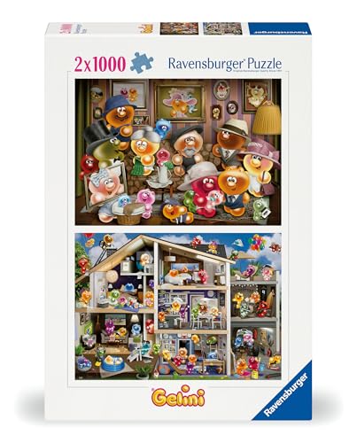Ravensburger Puzzle 12000341 - Lustige Gelinis - 2X 1000 Teile Puzzle für Erwachsene und Kinder ab 14 Jahren von Ravensburger