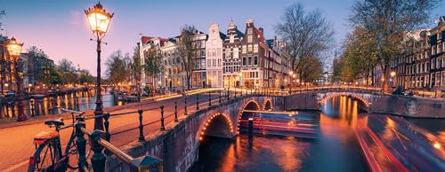 Ravensburger Puzzle 12000446 - Abend in Amsterdam - 1000 Teile Puzzle für Erwachsene und Kinder ab 14 Jahren, Puzzle von Amsterdam im Panorama-Format Ravensburger Puzzle 12000446 - Abend in Amsterdam - 1000 Teile Puzzle für Erwachsene und Kinder ab 14 Jahren, Puzzle von Amsterdam im Panorama-Format von Ravensburger