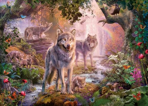Ravensburger Puzzle 12000465 - Wolffamilie im Sommer - 1000 Teile Puzzle für Erwachsene und Kinder ab 14 Jahren, Puzzle mit Wölfen Ravensburger Puzzle 12000465 - Wolffamilie im Sommer - 1000 Teile Puzzle für Erwachsene und Kinder ab 14 Jahren, Puzzle mit Wölfen von Ravensburger