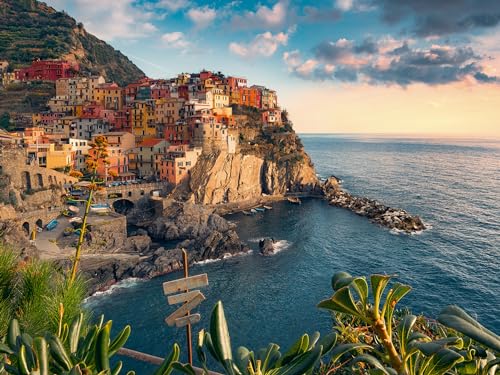 Ravensburger Puzzle 12000705 - Blick auf Cinque Terre - 1500 Teile Puzzle für Erwachsene und Kinder ab 14 Jahren, Puzzle mit Landschafts-Motiv von Ravensburger
