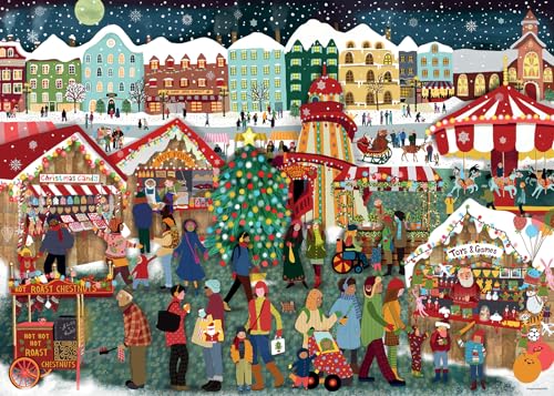 Ravensburger Puzzle 12000729 - Weihnachtsmarkt - 1000 Teile Puzzle für Erwachsene und Kinder ab 14 Jahren, Weihnachts-Puzzle Ravensburger Puzzle 12000729 - Weihnachtsmarkt - 1000 Teile Puzzle für Erwachsene und Kinder ab 14 Jahren, Weihnachts-Puzzle von Ravensburger