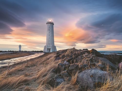 Ravensburger Puzzle 12000732 - Magische Stimmung über dem Leuchtturm von Akranes, Island - 1500 Teile Puzzle für Erwachsene und Kinder ab 14 Jahren Ravensburger Puzzle 12000732 - Magische Stimmung über dem Leuchtturm von Akranes, Island - 1500 Teile Puzzle für Erwachsene und Kinder ab 14 Jahren von Ravensburger