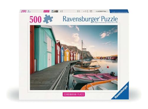 Ravensburger Puzzle 12000847, Scandinavian Places - Bootshäuser in Smögen, Schweden - 500 Teile Puzzle für Erwachsene und Kinder ab 12 Jahren Ravensburger Puzzle 12000847, Scandinavian Places - Bootshäuser in Smögen, Schweden - 500 Teile Puzzle für Erwachsene und Kinder ab 12 Jahren von Ravensburger
