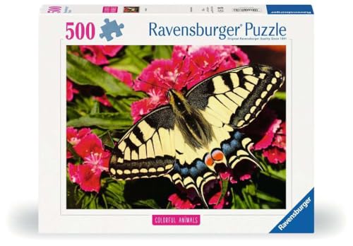 Ravensburger Puzzle 12001335, Colorful Animals - Schmetterling - 500 Teile Puzzle für Erwachsene und Kinder ab 12 Jahren Ravensburger Puzzle 12001335, Colorful Animals - Schmetterling - 500 Teile Puzzle für Erwachsene und Kinder ab 12 Jahren von Ravensburger