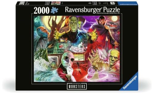 Ravensburger Puzzle 12001341 - Universal Monsters - 2000 Teile Puzzle für Kinder und Erwachsene ab 14 Jahren von Ravensburger