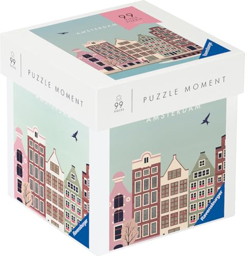 Ravensburger Puzzle 12001377 - Amsterdam - 99 Teile Puzzle Moment für Erwachsene und Kinder ab 14 Jahren von Ravensburger