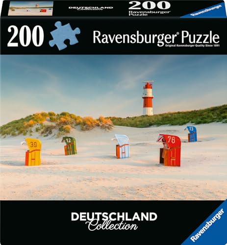 Ravensburger Puzzle 12001477 - Leuchtturm hinter der Düne auf Borkum - 300 Teile Puzzle Deutschland Collection für Erwachsene ab 14 Jahren Ravensburger Puzzle 12001477 - Leuchtturm hinter der Düne auf Borkum - 300 Teile Puzzle Deutschland Collection für Erwachsene ab 14 Jahren von Ravensburger