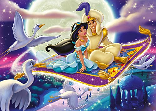 Ravensburger Puzzle 13971 - Aladdin - 1000 Teile Puzzle für Erwachsene und Kinder ab 14 Jahren, Disney Puzzle mit Aladdin und Jasmin auf dem fliegenden Teppich von RAVENSBURGER PUZZLE