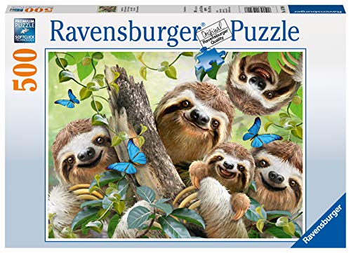 Ravensburger Puzzle 14790 - Faultier Selfie - 500 Teile Puzzle für Erwachsene und Kinder ab 10 Jahren, Puzzle mit Tier-Motiv von Ravensburger