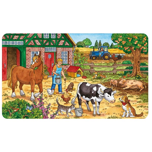 Ravensburger Puzzle 15 Teile Rahmenpuzzle - Das Leben auf dem Bauernhof 15 Teile Puzzle Ravensburger-06035 von Ravensburger