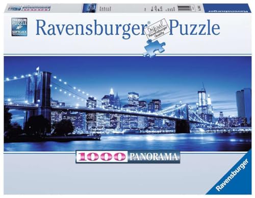 Ravensburger Puzzle 15050 - Leuchtendes New York - 1000 Teile Puzzle für Erwachsene und Kinder ab 14 Jahren, Puzzle von New York im Panorama-Format von Ravensburger