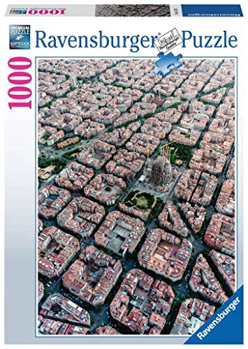 Ravensburger Puzzle 15187 - Barcelona von Oben - 1000 Teile Puzzle für Erwachsene und Kinder ab 14 Jahren, Puzzle mit Stadt-Motiv Ravensburger Puzzle 15187 - Barcelona von Oben - 1000 Teile Puzzle für Erwachsene und Kinder ab 14 Jahren, Puzzle mit Stadt-Motiv von Ravensburger