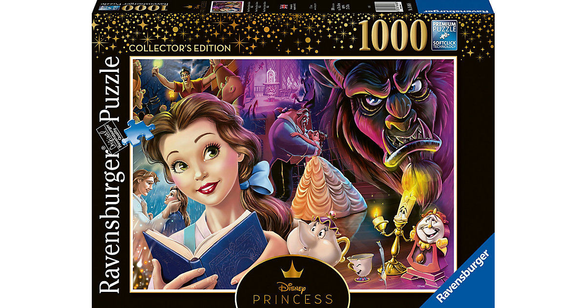 Ravensburger Puzzle 16486 - Belle, die Disney Prinzessin - 1000 Teile Disney Puzzle Erwachsene und Kinder ab 14 Jahren Kleinkinder Ravensburger Puzzle 16486 - Belle, die Disney Prinzessin - 1000 Teile Disney Puzzle Erwachsene und Kinder ab 14 Jahren Kleinkinder von Ravensburger