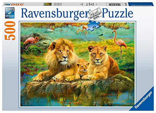 Ravensburger Puzzle 16584 - Löwen in der Savanne - 500 Teile Puzzle für Erwachsene und Kinder ab 10 Jahren, Puzzle mit Löwen-Motiv von RAVENSBURGER PUZZLE