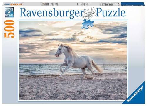 Ravensburger Puzzle 16586 - Pferd am Strand - 500 Teile Puzzle für Erwachsene und Kinder ab 10 Jahren, Pferde-Puzzle von Ravensburger