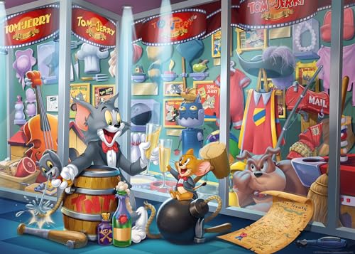 Ravensburger Puzzle 16925 - Ruhmeshalle von Tom & Jerry - 1000 Teile Tom & Jerry Puzzle für Erwachsene und Kinder ab 14 Jahren von Ravensburger