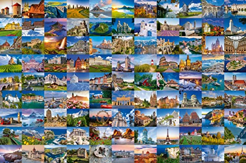 Ravensburger Puzzle 17080 - 99 Beautiful Places in Europe - 3000 Teile Puzzle für Erwachsene und Kinder ab 14 Jahren von Ravensburger