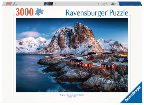 Ravensburger Puzzle 17081 - Hamnoy, Lofoten - 3000 Teile Puzzle für Erwachsene und Kinder ab 14 Jahren, Puzzle mit Landschafts-Motiv von Norwegen von Ravensburger