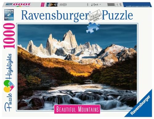 Ravensburger Puzzle 17315 - Fitz Roy, Patagonien - 1000 Teile Puzzle, Beautiful Mountains Kollektion, für Erwachsene und Kinder ab 14 Jahren von Ravensburger