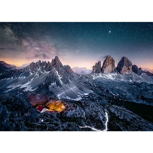 Ravensburger Puzzle 17318 - Drei Zinnen, Dolomiten - 1000 Teile Puzzle, Beautiful Mountains Kollektion, für Erwachsene und Kinder ab 14 Jahren von Ravensburger