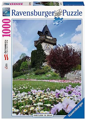 Ravensburger Puzzle 17327 - Uhrturm in Graz - 1000 Teile Puzzle für Erwachsene und Kinder ab 14 Jahren von Ravensburger
