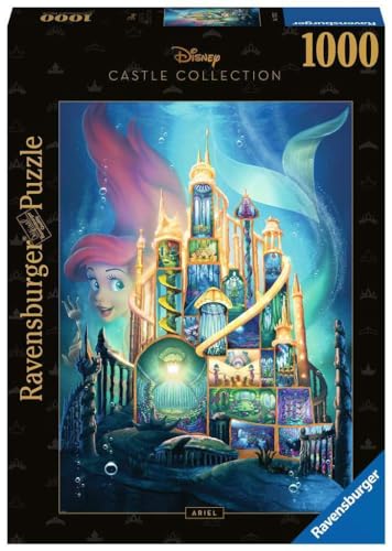 Ravensburger Puzzle 17337 - Arielle - 1000 Teile Disney Castle Collection Puzzle für Erwachsene und Kinder ab 14 Jahren von Ravensburger