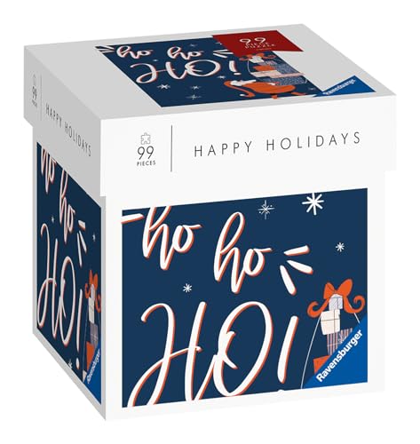 Ravensburger Puzzle 17353 - Happy Holidays - Ho Ho Ho! - 99 Teile Puzzle Moment Weihnachtspuzzle, kleines Puzzle von Ravensburger