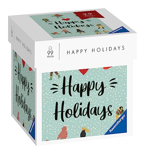 Ravensburger Puzzle 17354 - Happy Holidays - 99 Teile Puzzle Moment Weihnachtspuzzle, kleines Puzzle von Ravensburger