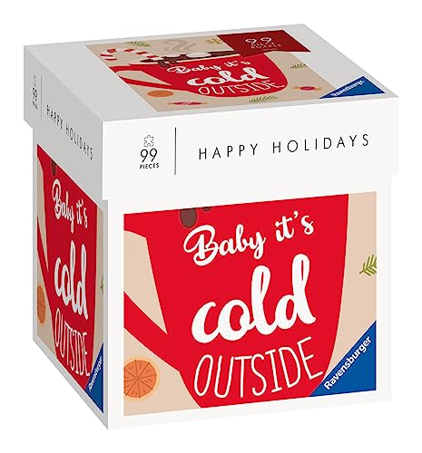 Ravensburger Puzzle 17356 - Happy Holidays -Baby It's Cold Outside - 99 Teile Puzzle Moment Weihnachtspuzzle, kleines Puzzle von Ravensburger