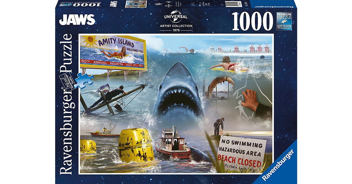 Ravensburger Puzzle 17450 - Jaws - 1000 Teile Universal VAULT Puzzle Erwachsene und Kinder ab 14 Jahren Erwachsene Ravensburger Puzzle 17450 - Jaws - 1000 Teile Universal VAULT Puzzle Erwachsene und Kinder ab 14 Jahren Erwachsene von Ravensburger