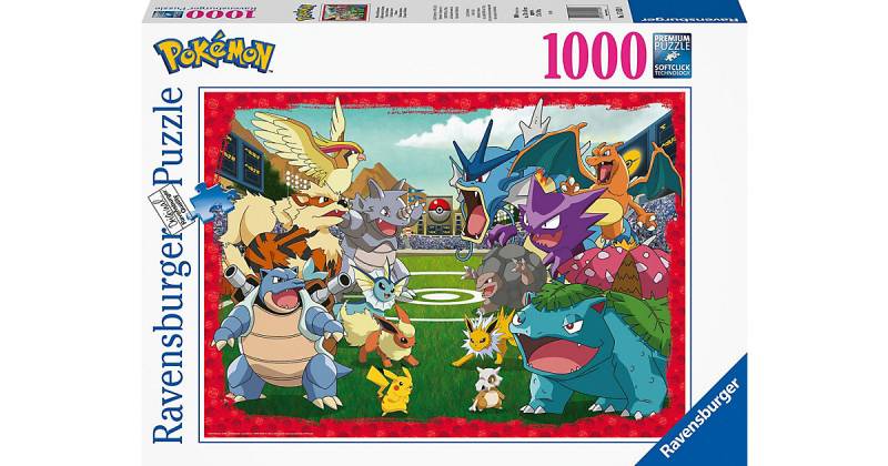 Ravensburger Puzzle 17453 - Pokémon Kräftemessen - 1000 Teile Pokémon Puzzle Erwachsene und Kinder ab 14 Jahren  Erwachsene von Ravensburger