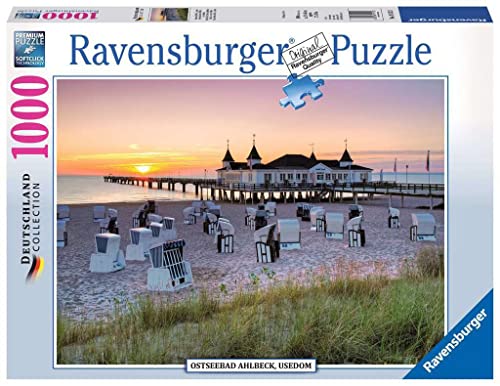 Ravensburger Puzzle 19112 - Ostseebad Ahlbeck, Usedom - 1000 Teile Puzzle für Erwachsene und Kinder ab 14 Jahren, Puzzle mit Strand-Motiv von Ravensburger