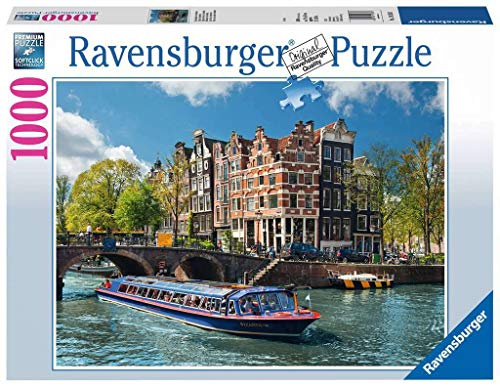 Ravensburger 191383 Puzzle 19138 - Grachtenfahrt in Amsterdam - 1000 Teile von Ravensburger