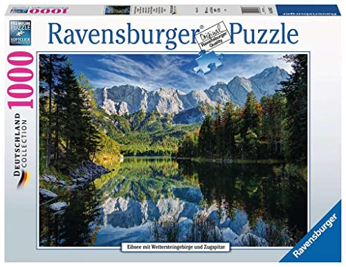 Ravensburger Puzzle 19367 - Eibsee mit Wettersteingebirge - 1000 Teile Puzzle für Erwachsene und Kinder ab 14 Jahren, Puzzle mit Alpen-Motiv von Ravensburger