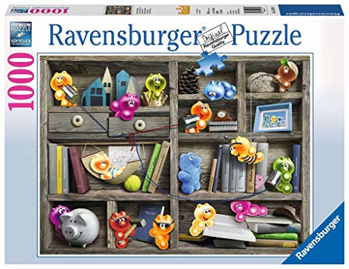 Ravensburger Puzzle 19483 - Gelini im Bücherregal - 1000 Teile Puzzle für Erwachsene und Kinder ab 14 Jahren von Ravensburger