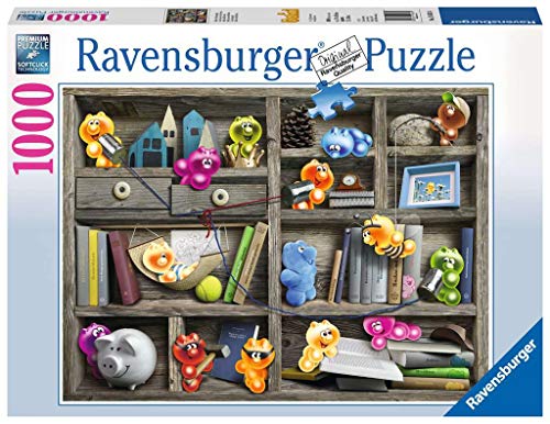 Ravensburger Puzzle 19483 - Gelini im Bücherregal - 1000 Teile Puzzle für Erwachsene und Kinder ab 14 Jahren von Ravensburger