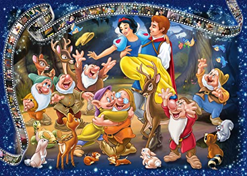 Ravensburger Puzzle 19674 - Disney Schneewittchen - 1000 Teile Puzzle für Erwachsene und Kinder ab 14 Jahren, Disney Puzzle von Schneewittchen und den 7 Zwergen, 70 x 50 cm von Ravensburger