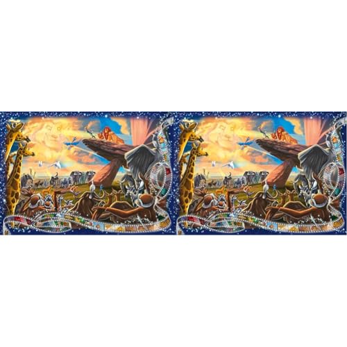 Ravensburger Puzzle 19747 Der König der Löwen 1000 Teile Disney Puzzle für Erwachsene und Kinder ab 14 Jahren (Packung mit 2) von Ravensburger