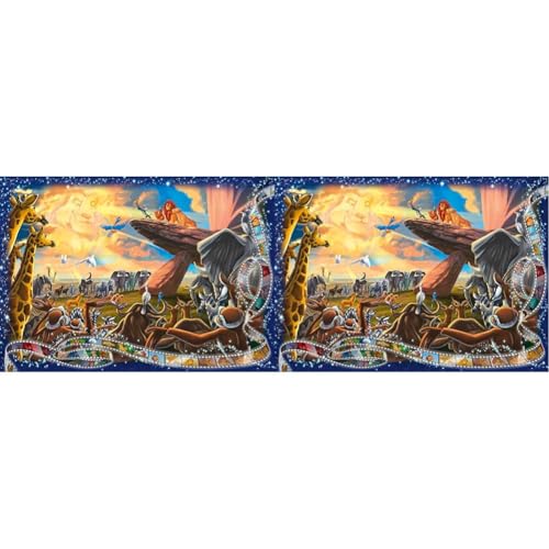 Ravensburger Puzzle 19747 Der König der Löwen 1000 Teile Disney Puzzle für Erwachsene und Kinder ab 14 Jahren (Packung mit 2) von Ravensburger
