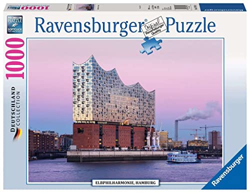 Ravensburger Puzzle 19784 - Elbphilharmonie, Hamburg - 1000 Teile Puzzle für Erwachsene und Kinder ab 14 Jahren, Stadt-Puzzle von Hamburg von Ravensburger