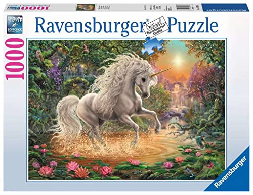 Ravensburger Puzzle 19793 - Mystisches Einhorn - 1000 Teile, Grey von Ravensburger