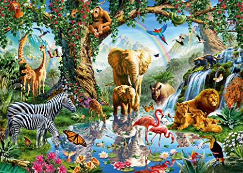 Ravensburger Puzzle 19837 - Abenteuer im Dschungel - 1000 Teile Puzzle für Erwachsene und Kinder ab 14 Jahren, Puzzle mit Tier-Motiv von Ravensburger