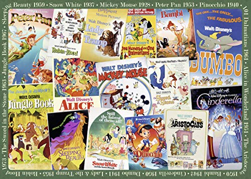 Ravensburger Puzzle 19874 - Disney Vintage Movie Poster - 1000 Teile Disney Puzzle für Erwachsene und Kinder ab 14 Jahren von Ravensburger
