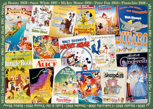 Ravensburger Puzzle 19874 - Disney Vintage Movie Poster - 1000 Teile Disney Puzzle für Erwachsene und Kinder ab 14 Jahren Ravensburger Puzzle 19874 - Disney Vintage Movie Poster - 1000 Teile Disney Puzzle für Erwachsene und Kinder ab 14 Jahren von Ravensburger