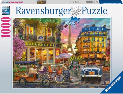 Ravensburger Puzzle 19946 - Paris im Morgenrot - 1000 Teile Puzzle für Erwachsene ab 14 Jahren, Stadtpuzzle von Ravensburger