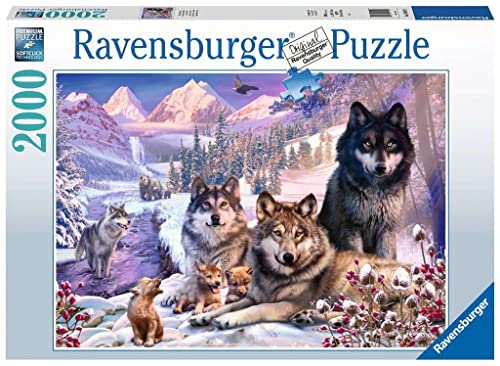 Ravensburger Puzzle 16012 - Wölfe im Schnee - 2000 Teile Puzzle für Erwachsene und Kinder ab 14 Jahren, Tier-Puzzle mit Wolfs-Motiv von Ravensburger