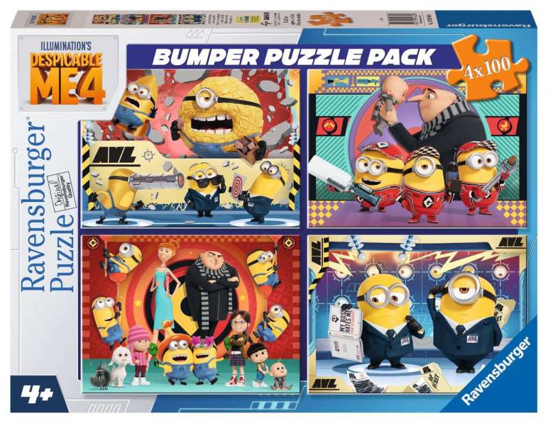 Ravensburger Puzzle 4 x 100 Teile XL - Ich - Einfach unverbesserlich 4 - Ravensburger Puzzle 4 x 100 Teile XL - Ich - Einfach unverbesserlich 4 - von Ravensburger