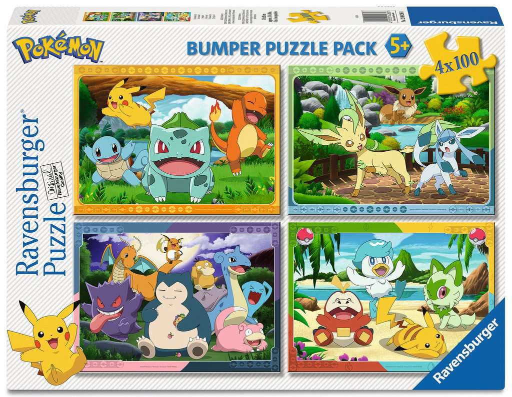 Ravensburger Puzzle 4 x 100 Teile XL - Pokemon - Ravensburger Puzzle 4 x 100 Teile XL - Pokemon - von Ravensburger
